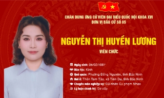 Chương trình hành động của bà Nguyễn Thị Huyền Lương, ứng cử viên đại biểu Quốc hội khóa XVI, đơn vị bầu cử số 5, tỉnh Bắc Ninh